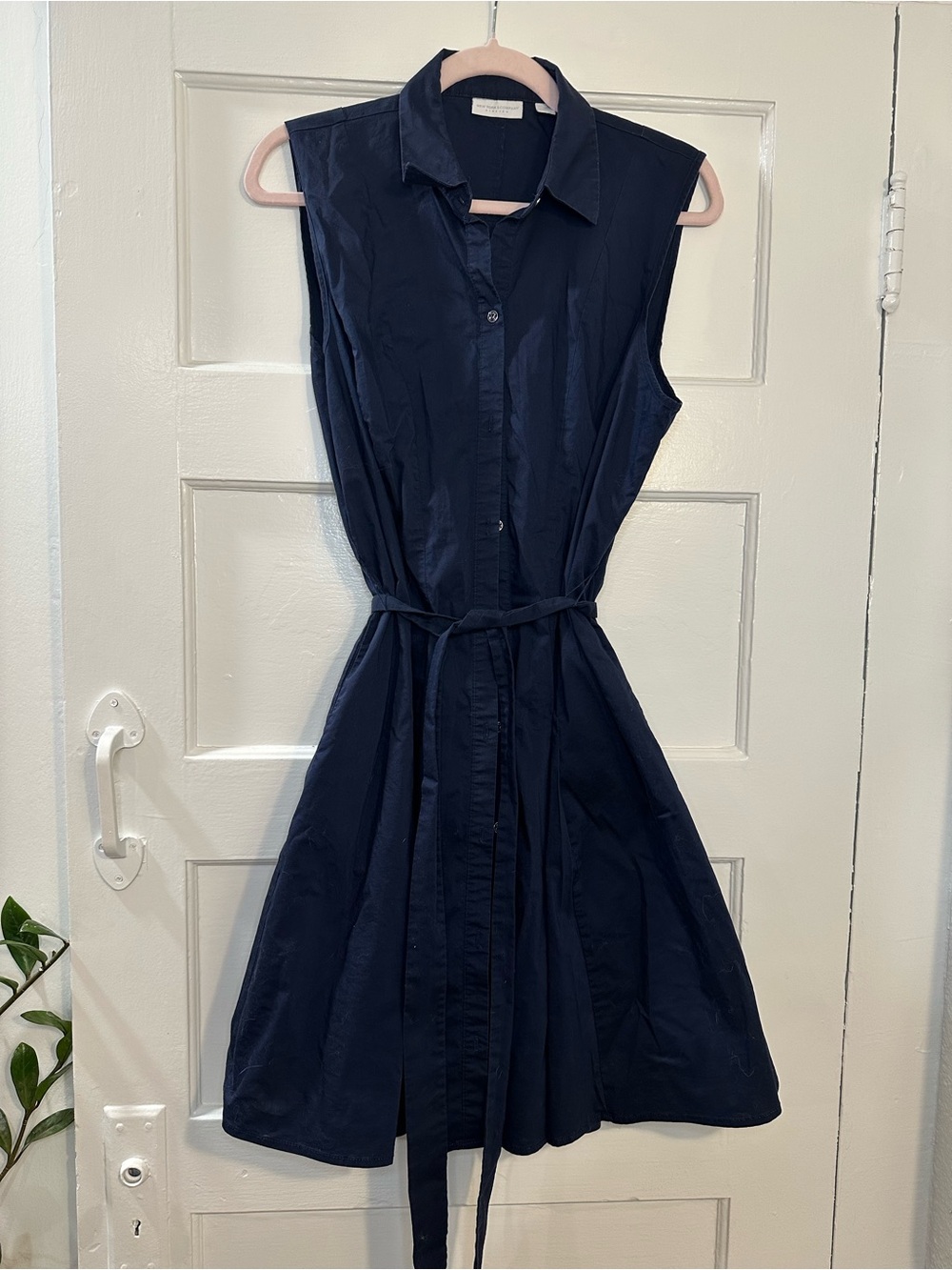 New York and Company Navy Blue Wrap Dress